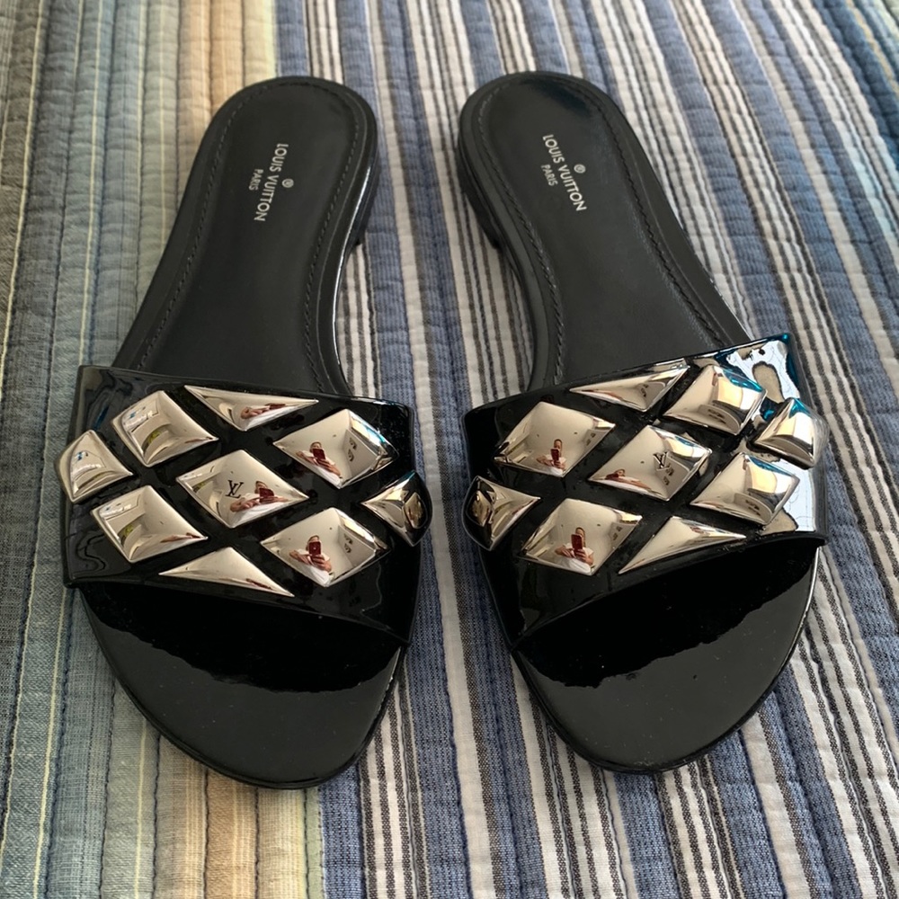 Louis Vuitton mules near excellent cond sz6